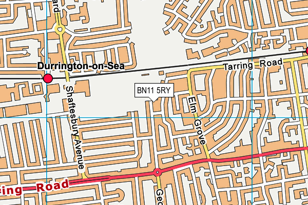 BN11 5RY map - OS VectorMap District (Ordnance Survey)