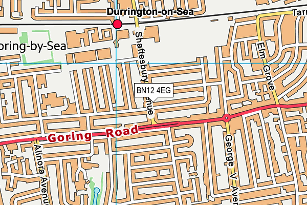BN12 4EG map - OS VectorMap District (Ordnance Survey)