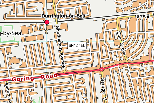 BN12 4EL map - OS VectorMap District (Ordnance Survey)
