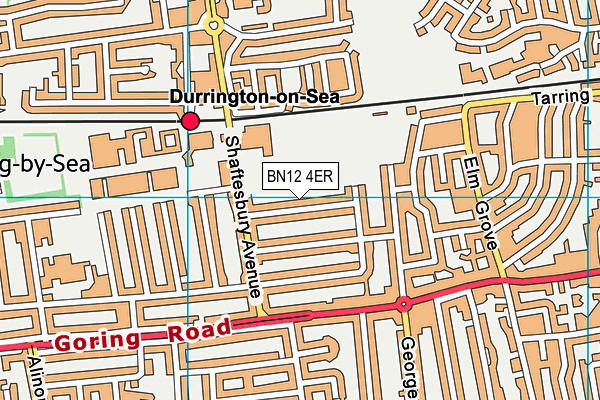 West Park Recreation Ground map (BN12 4ER) - OS VectorMap District (Ordnance Survey)