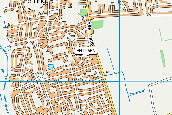 BN12 5EN map - OS VectorMap District (Ordnance Survey)