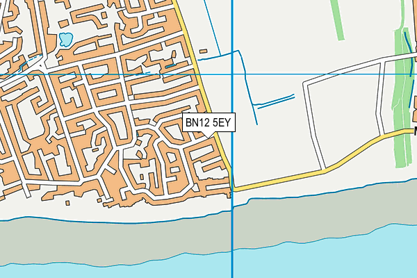 BN12 5EY map - OS VectorMap District (Ordnance Survey)