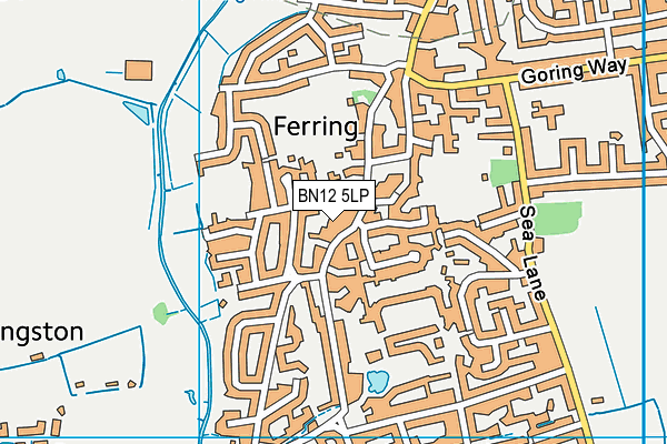 BN12 5LP map - OS VectorMap District (Ordnance Survey)