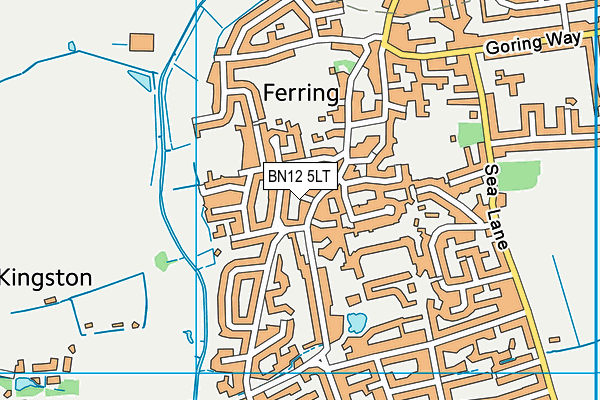 BN12 5LT map - OS VectorMap District (Ordnance Survey)