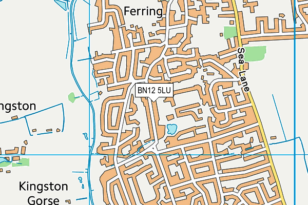 BN12 5LU map - OS VectorMap District (Ordnance Survey)