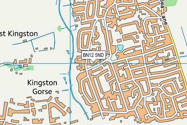 BN12 5ND map - OS VectorMap District (Ordnance Survey)