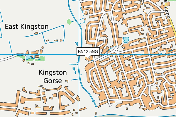 BN12 5NG map - OS VectorMap District (Ordnance Survey)