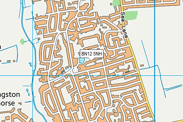 BN12 5NH map - OS VectorMap District (Ordnance Survey)