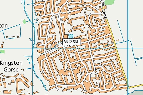 BN12 5NL map - OS VectorMap District (Ordnance Survey)