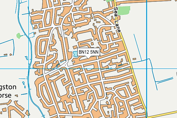 BN12 5NN map - OS VectorMap District (Ordnance Survey)