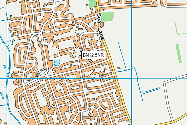 BN12 5NR map - OS VectorMap District (Ordnance Survey)