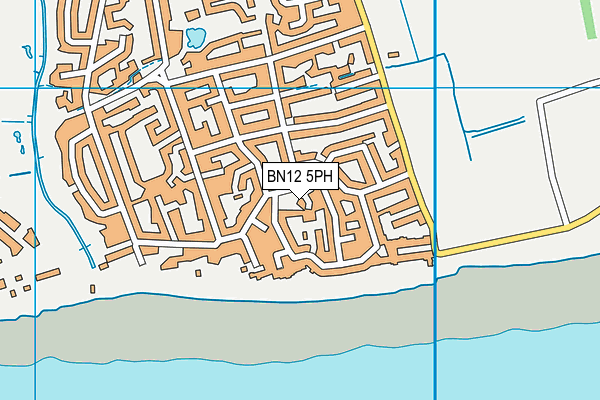 BN12 5PH map - OS VectorMap District (Ordnance Survey)
