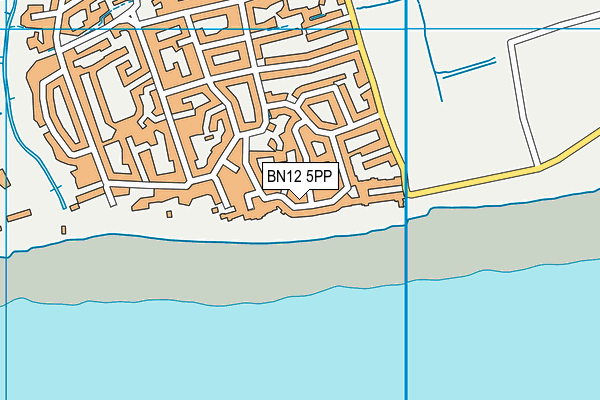 BN12 5PP map - OS VectorMap District (Ordnance Survey)