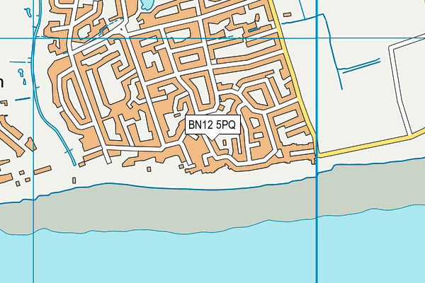 BN12 5PQ map - OS VectorMap District (Ordnance Survey)