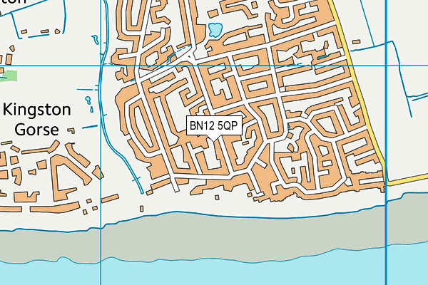 BN12 5QP map - OS VectorMap District (Ordnance Survey)