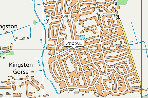 BN12 5QQ map - OS VectorMap District (Ordnance Survey)