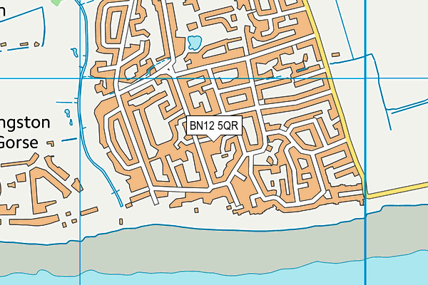 BN12 5QR map - OS VectorMap District (Ordnance Survey)