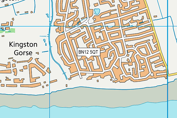 BN12 5QT map - OS VectorMap District (Ordnance Survey)