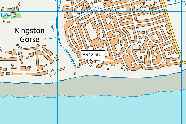 BN12 5QU map - OS VectorMap District (Ordnance Survey)