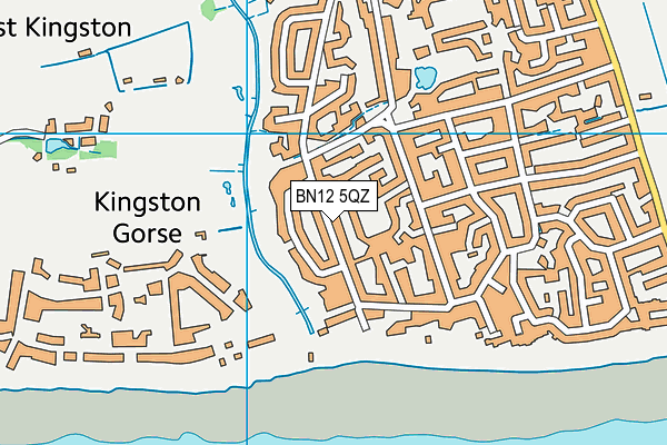 BN12 5QZ map - OS VectorMap District (Ordnance Survey)