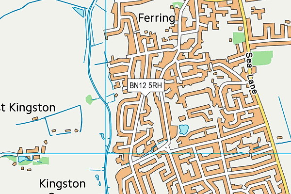 BN12 5RH map - OS VectorMap District (Ordnance Survey)