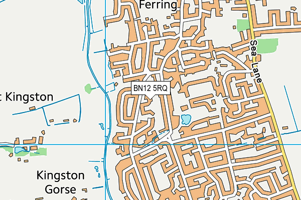 BN12 5RQ map - OS VectorMap District (Ordnance Survey)