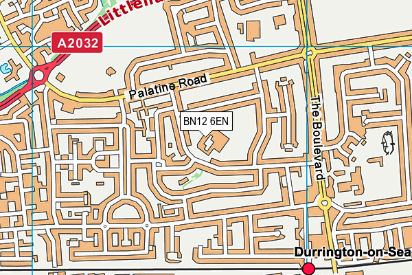 Field Place Infant School map (BN12 6EN) - OS VectorMap District (Ordnance Survey)