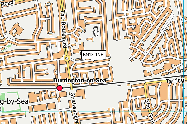 BN13 1NR map - OS VectorMap District (Ordnance Survey)