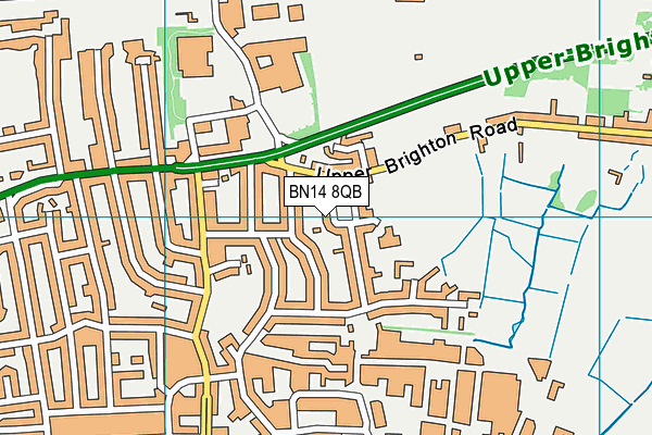 Bramber Primary School map (BN14 8QB) - OS VectorMap District (Ordnance Survey)