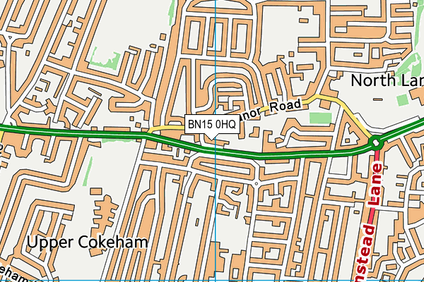 BN15 0HQ map - OS VectorMap District (Ordnance Survey)