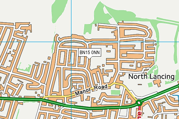 BN15 0NN map - OS VectorMap District (Ordnance Survey)