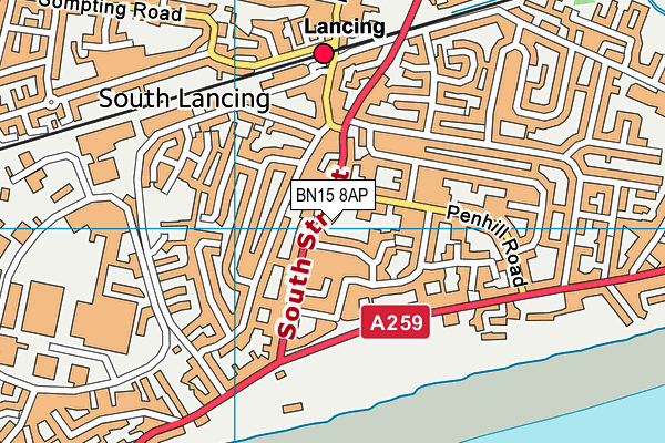 Map of ADUR TRADING LTD at district scale