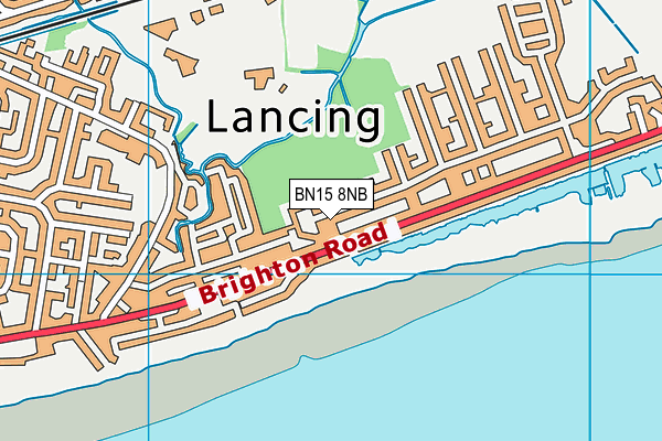 BN15 8NB map - OS VectorMap District (Ordnance Survey)