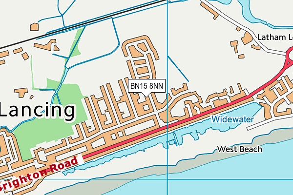 BN15 8NN map - OS VectorMap District (Ordnance Survey)