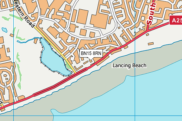 Map of MILFORD COURT (LANCING) LIMITED at district scale