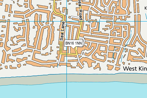 BN16 1NN map - OS VectorMap District (Ordnance Survey)