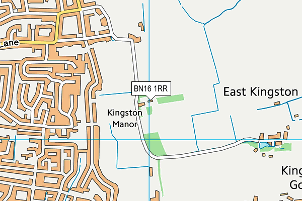 BN16 1RR map - OS VectorMap District (Ordnance Survey)
