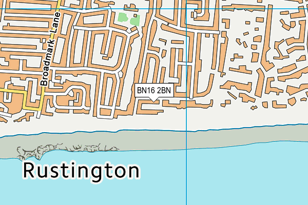 BN16 2BN map - OS VectorMap District (Ordnance Survey)