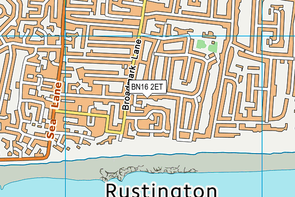 BN16 2ET map - OS VectorMap District (Ordnance Survey)