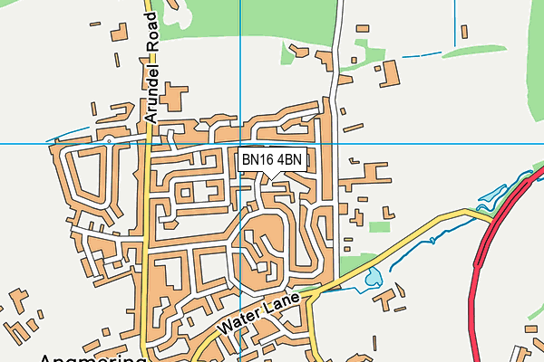 BN16 4BN map - OS VectorMap District (Ordnance Survey)