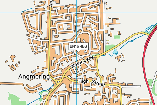 BN16 4BS map - OS VectorMap District (Ordnance Survey)