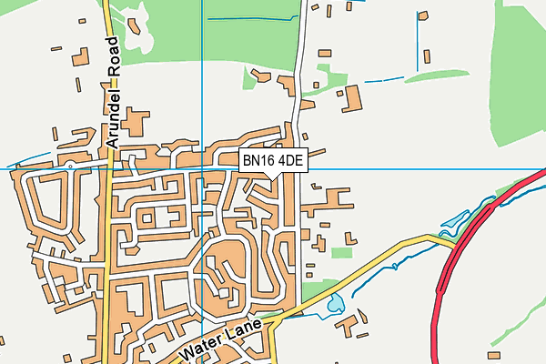 BN16 4DE map - OS VectorMap District (Ordnance Survey)