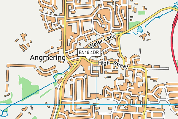 BN16 4DR map - OS VectorMap District (Ordnance Survey)
