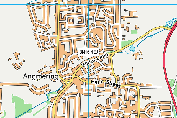 BN16 4EJ map - OS VectorMap District (Ordnance Survey)