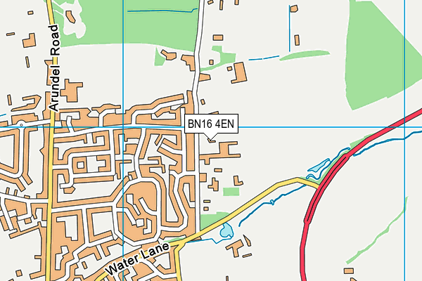 BN16 4EN map - OS VectorMap District (Ordnance Survey)