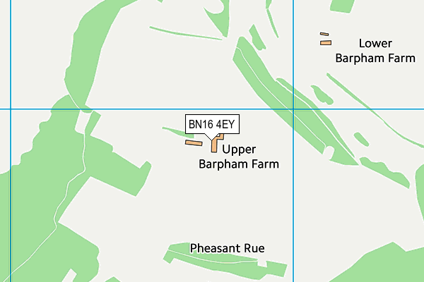 BN16 4EY map - OS VectorMap District (Ordnance Survey)