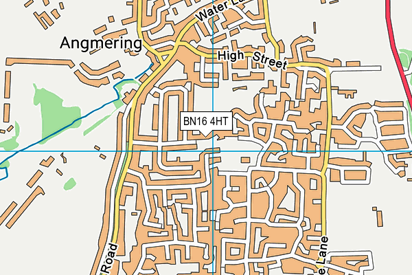 BN16 4HT map - OS VectorMap District (Ordnance Survey)