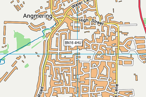 BN16 4HU map - OS VectorMap District (Ordnance Survey)