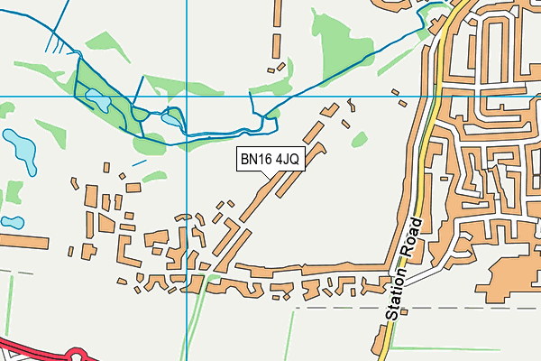 BN16 4JQ map - OS VectorMap District (Ordnance Survey)