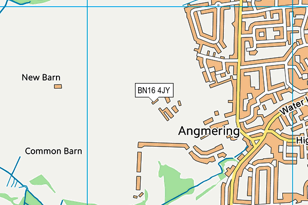 BN16 4JY map - OS VectorMap District (Ordnance Survey)